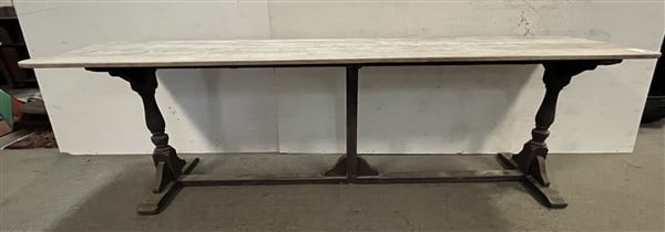country Oak Trestle Table - 103"L x 27.5"w x 31"h
