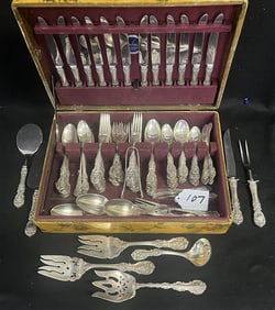 Elegant Sterling Silver Flatware Service - Approx 165 Troy - plus 12 knives