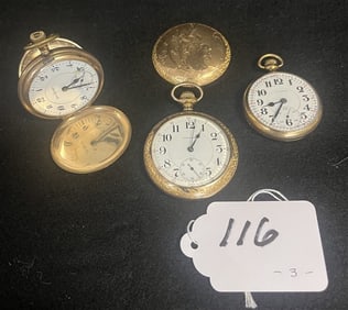 3 Pocket Watches