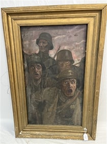 Framed o/c - "Soldiers"