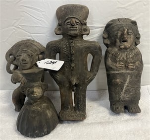 4 Pre-Columbian Archeological Figures