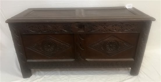 18th Cent. Carved Walnut Continental Box