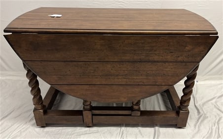 19th Cent. 48" English Drop-Leaf Table