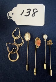 14k Pins & Earrings