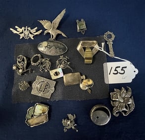Lot of Sterling Silver Pins