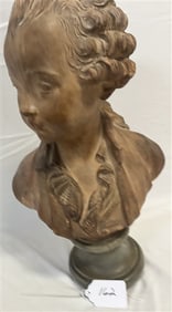 19.5" Chalk Bust, Artist Signed - Paris