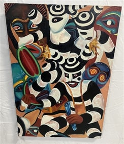 Unframed o/c Abstract, Eliz. Seward Hill '86 21" x 30"