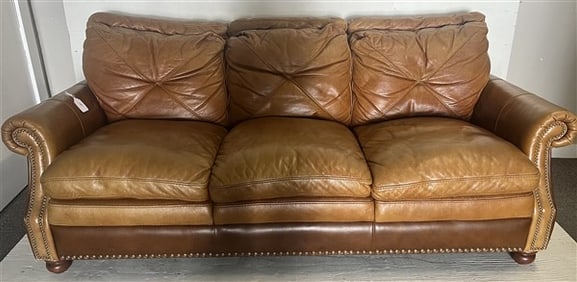Nice Quality 84" Leather Sofa