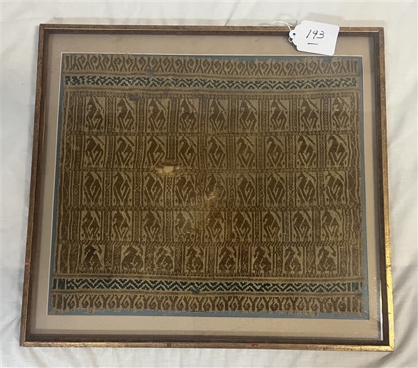 Early Framed Textile - 18" x 21" (1 of 1)