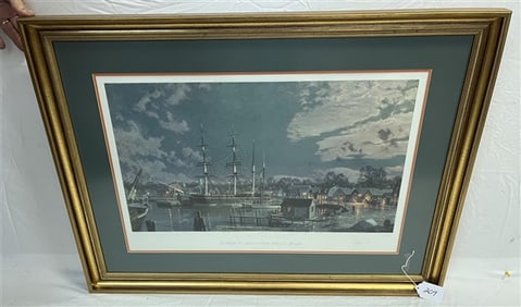 Pencil Signed Print, Mystic Seaport 30" x 40"