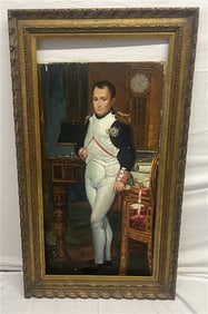 Framed o/c Napoleon - Signed Joe Boxer 24" x 48"