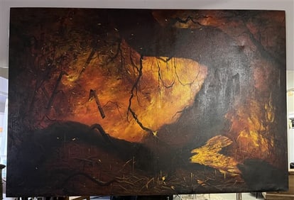 Large Unframed o/c - 48" x 70"