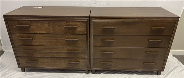 Pr. of 4 Drawer Mid-Cent. Chests