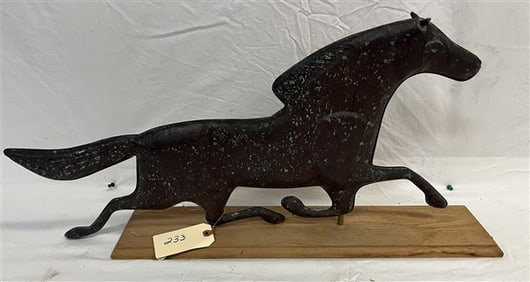 Copper Running Horse Weathervane