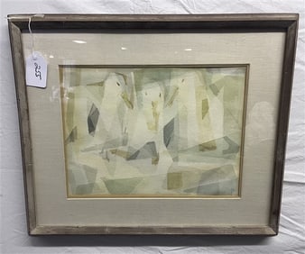 Ted Davis Watercolor - "Shore Birds" 20" x 24"
