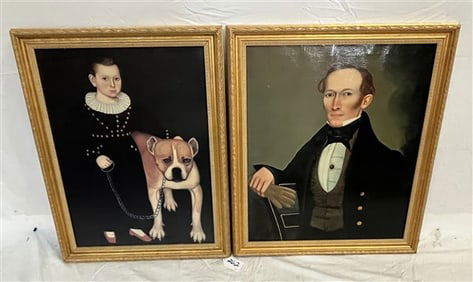 2 Contemporary o/c Portraits