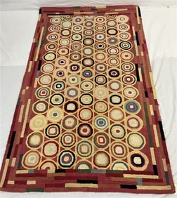 Contemporary Country Hooked Rug
