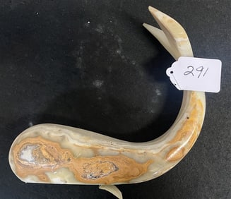 Onyx Whaling Sculpture