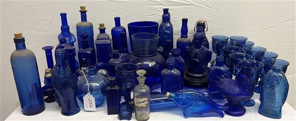 40+ Pcs of Modern and Vintage Cobalt Glass