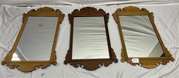 3 Hand Made Chippendale Style Mirrors