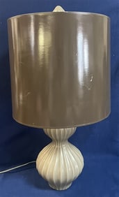 Fluted Pottery Lamp