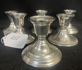 3 Pr. Sterling Weighted Candlesticks