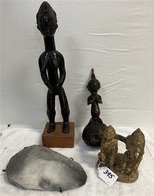 4 African Carvings and Sculptures
