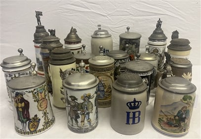 19 German Steins