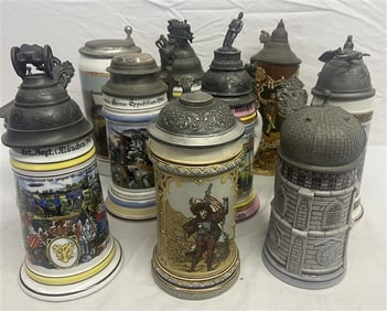 11 German Steins