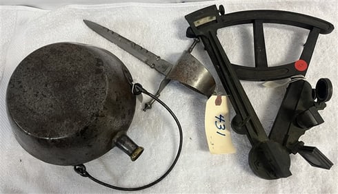 Dagger, Canteen, and Sextant