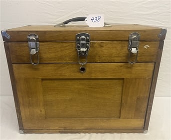 "WD" Oak Tool Box