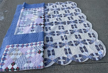 2 Semi-Antique Country Quilts