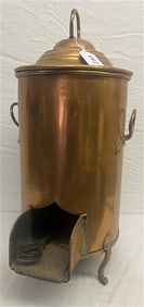 Large Copper Coal Scuttle