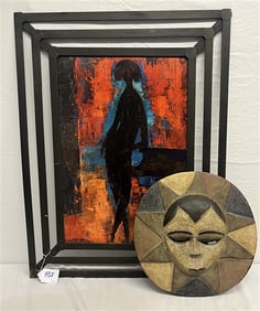 Painting and Wooden Mask