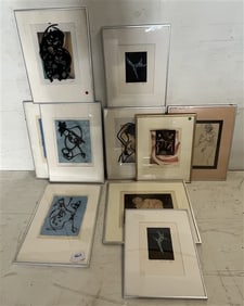 10 Framed Works of Art by Franklin Feldman