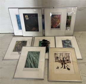 10 Framed Works of Art by Franklin Feldman