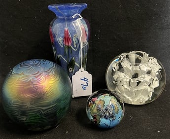 4 Pc. Lot of Nice Art Glass