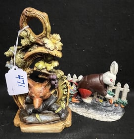 2 Animal Themed Contemporary Iron Doorstops