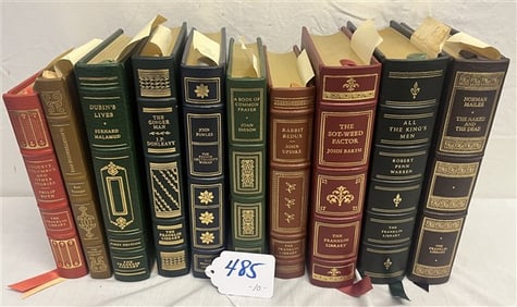 10 Author Signed Franklin Library Books