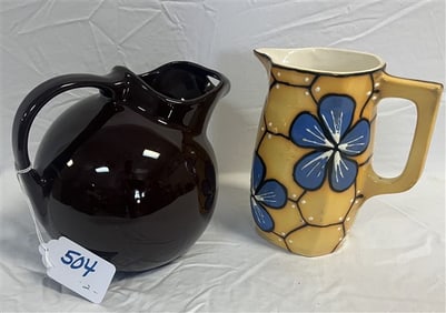 2 Pottery Pitchers