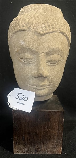 Sandstone Head - 13.5" overall: Sandstone Head - 13.5" overall