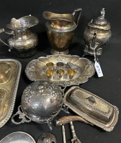 Lot of Misc. Silver Plate Table Accessories