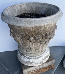 Large Concrete Planter - 21"w x 21"h