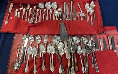 Misc. Silver Plate and Stainless Steel Flatware