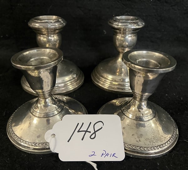 2 Pr Weighted Sterling Candlesticks (1 of 1)