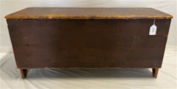 Antique Blanket Box in Red Wash (1 of 3)