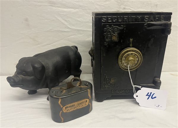 3 Metal Still Banks (1 of 3)