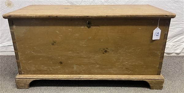 19th Cent. Dovetailed 37" Blanket Box (1 of 3)