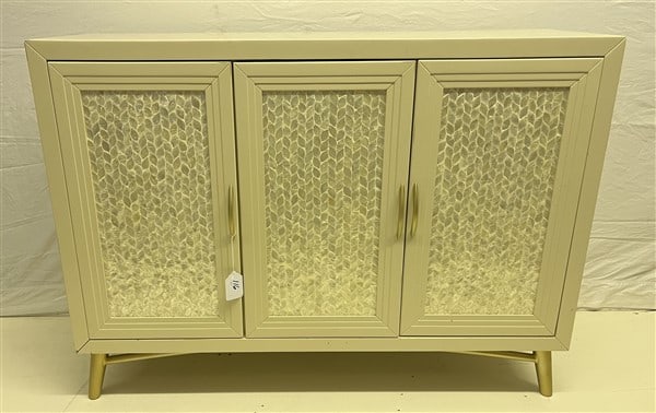 Contemporary 48 Three Door Credenza: Contemporary 48 Three Door Credenza