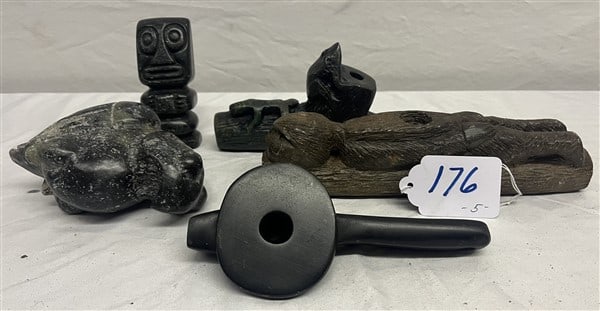 5 N.W. Coast Carvings and Pipes (1 of 4)